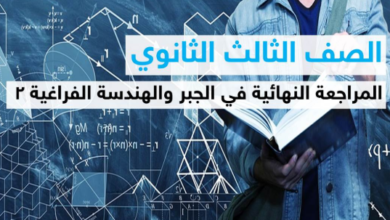 ‏مراجعة ليلة الامتحان في مادة الجبر والهندسة الفراغية لطلاب الثانوية العامة 2020