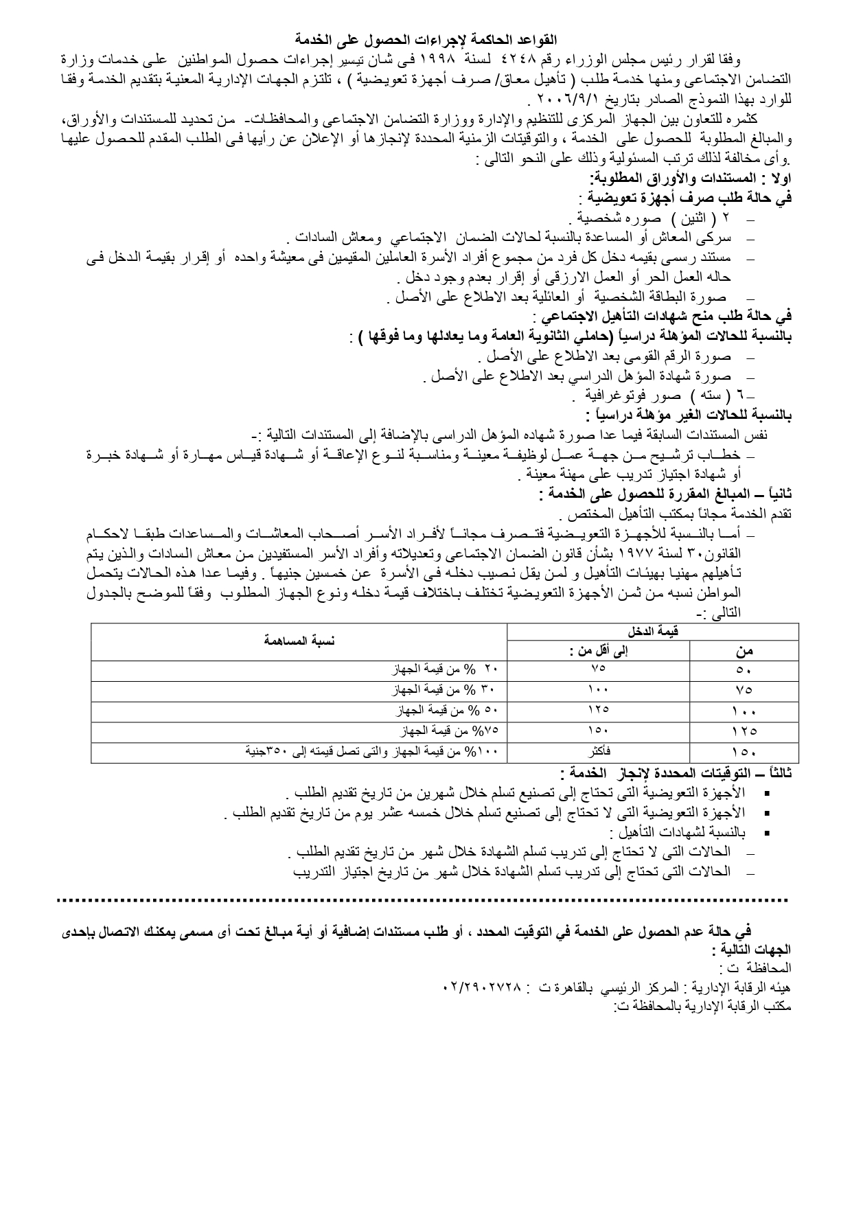 لذوي الإعاقة .. رابط ومستندات صرف أجهزة تعويضية (مستند)