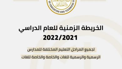 "التعليم" تعلن الخريطة الزمنية للعام الدراسي 2021/2022