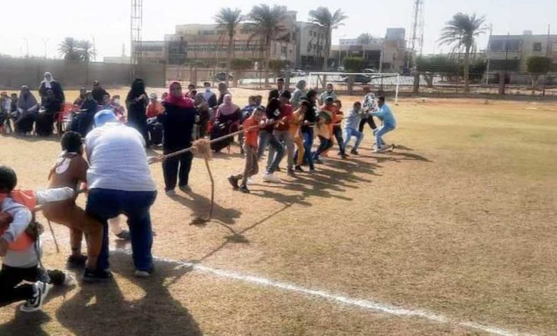 احتفالية رياضية لذوي الهمم بمدينة رأس غارب بالبحر الأحمر