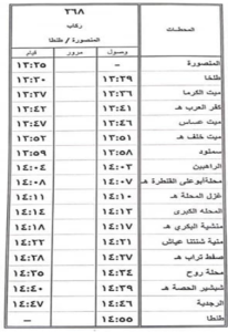 السكة الحديد: تعديل مواعيد بعض القطارات بمناسبة شهر رمضان